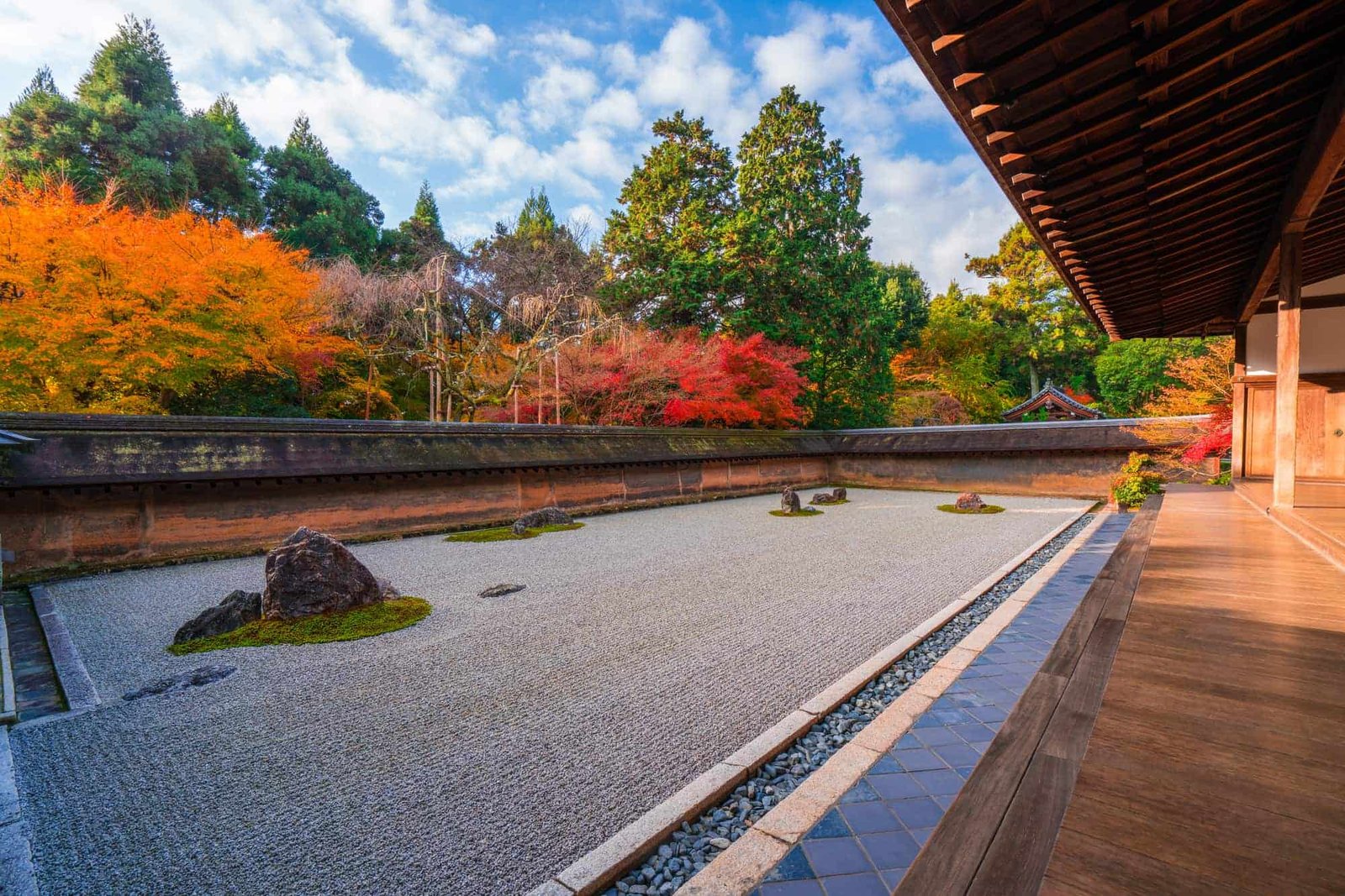 O jardim de pedras do Ryoanji.