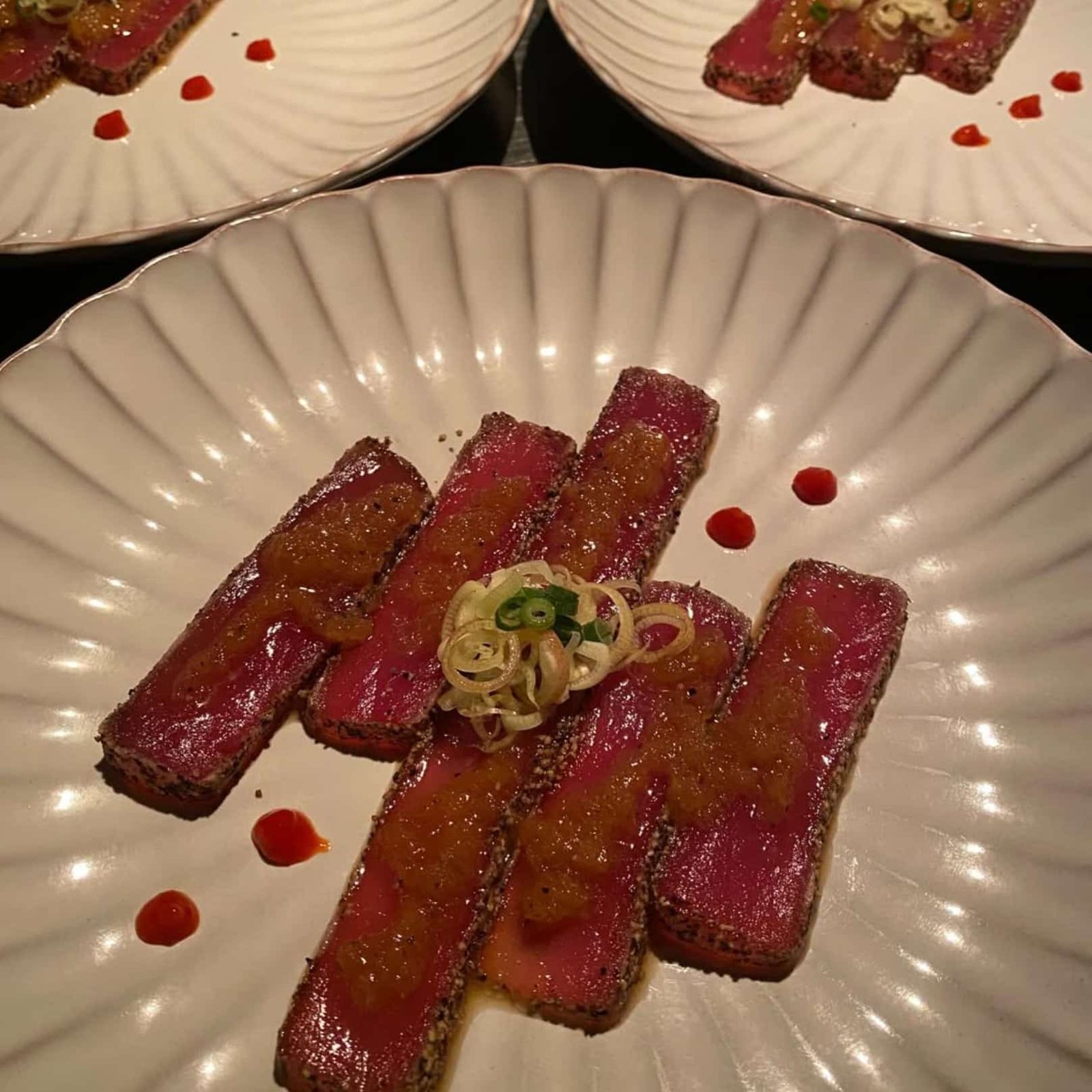 Aburi Tuna Pepper Sesame Soy Sauce, em Itoh Dining Kyoto